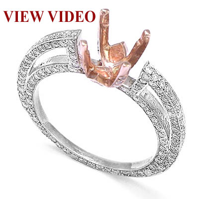 Diamond Engagement Ring Semi-Mount 14k R906