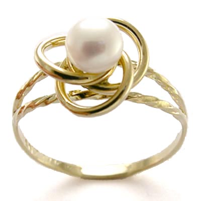 14k Gold Lavendar Pearl Ring R675