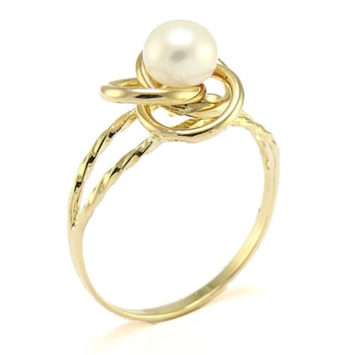 14k Gold Lavendar Pearl Ring R675