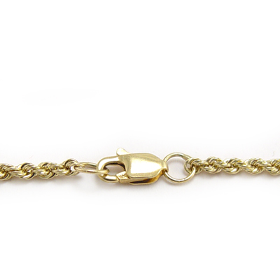 10k Yellow Gold Rope Chain necklace 18 " #N180