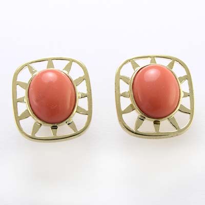 14K Yellow Gold Earrings E613