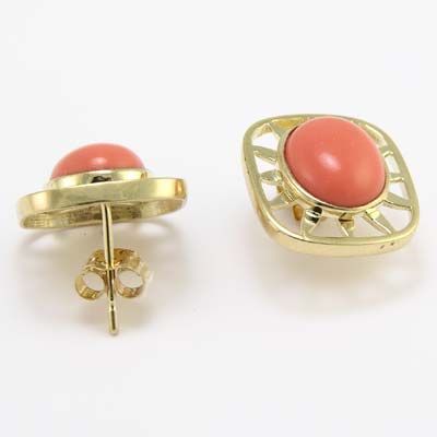 14K Yellow Gold Earrings E613