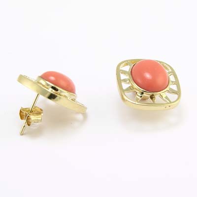 14K Yellow Gold Earrings E613