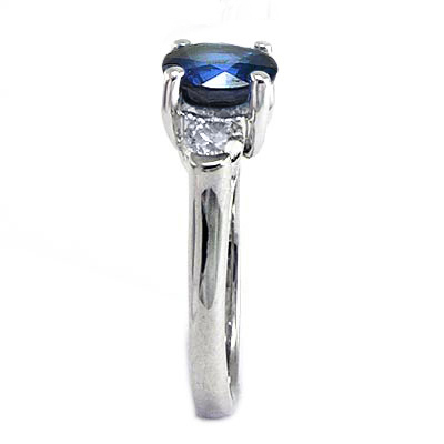 14k Gold Sapphire Diamond Ring R641 14k Gold Sapphire Diamond Ring R641