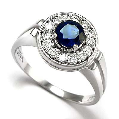 Ceylon Sapphire and Diamond Ring in 14k Gold R570 Ceylon Sapphire and Diamond Ring in 14k Gold R570