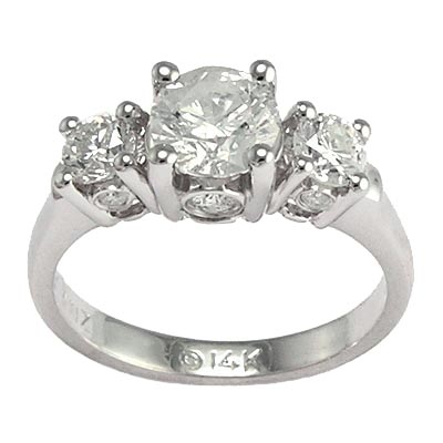 Diamond Engagement Ring Ring 14k Gold  1.71cwt. R557 Diamond Engagement Ring Ring 14k Gold  1.71cwt. R557