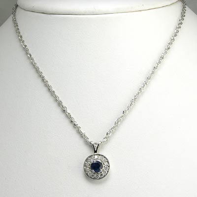 14k Gold Diamond Pendant P273