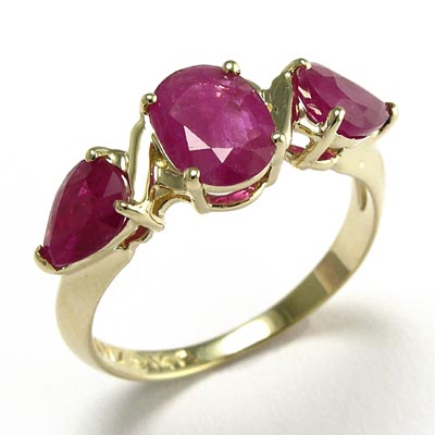 Birthstone Mothers Ring 14k gold Ruby R528 Birthstone Mothers Ring 14k gold Ruby R528