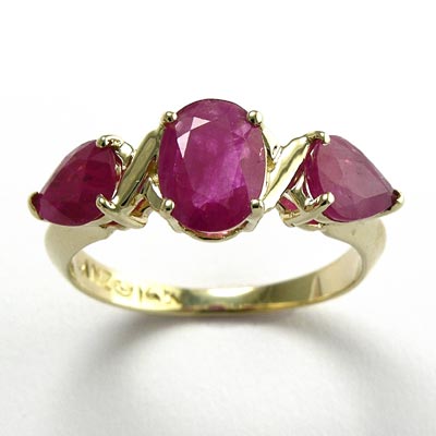 Birthstone Mothers Ring 14k gold Ruby R528 Birthstone Mothers Ring 14k gold Ruby R528