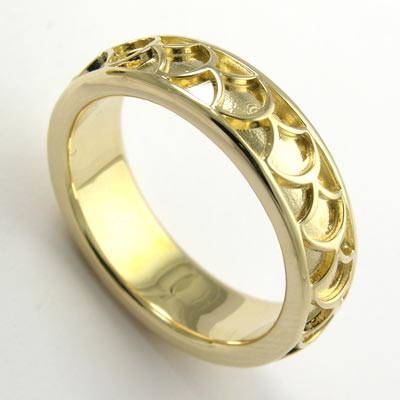 14k Gold Celtic Wedding Band R488 14k Gold Celtic Wedding Band R488