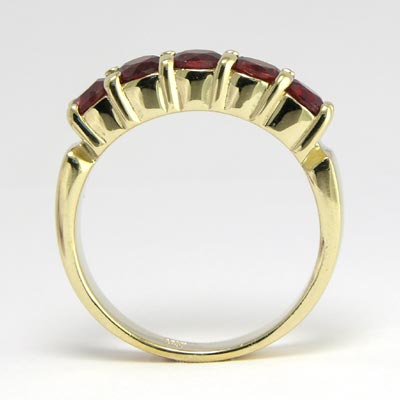14k Gold Garnet Ring R476