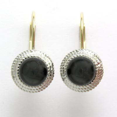 14k Gold Onyx Earrings E436 14k Gold Onyx Earrings E436