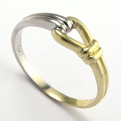 14k Two-Tone Gold Ring R199