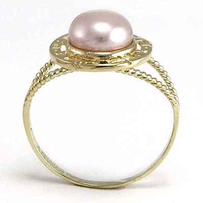 14k Gold Lavendar Pearl Ring R110