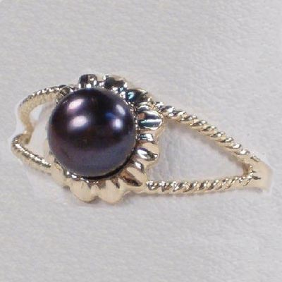 14k Gold Pearl Sunflower Set S109