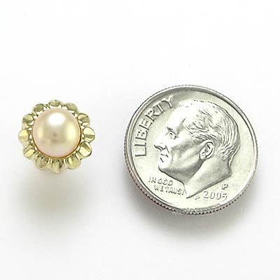 14k Yellow Gold Sunflower Earrings E616