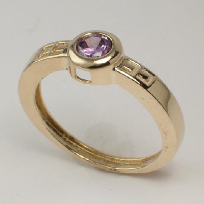 14k Gold Amethyst Ring R271