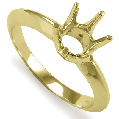 Knife Edge Ring Mounting 18K R1183 Knife Edge Ring Mounting 18K R1183