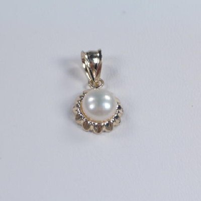 14k Gold Sunflower Pearl Set S126