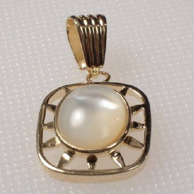 14k Gold Oval Mother of Pearl Set #S131