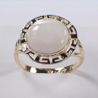 10k Gold Mother of Pearl Set S134