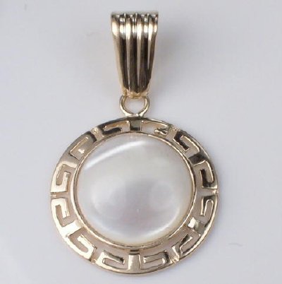 14k Solid Gold Mother of Pearl Set #S147