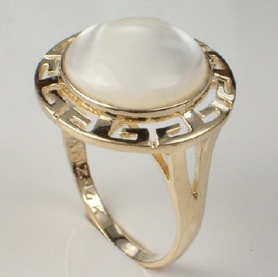 14k Solid Gold Mother of Pearl Set #S147