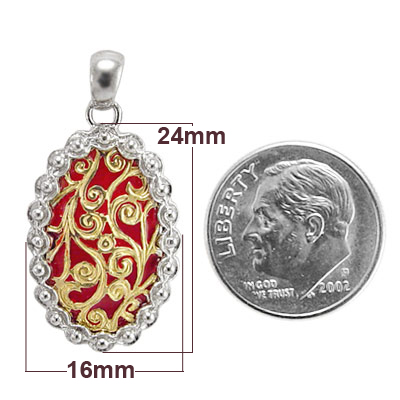 14k Gold Filigree Pendant P180 Pendant Out-of-Stock