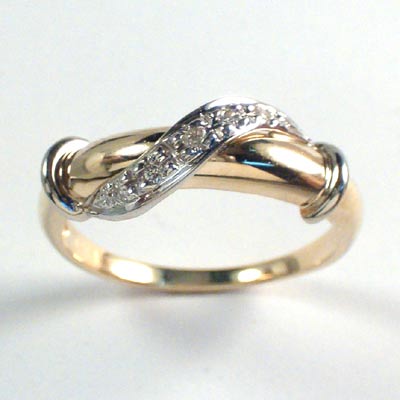 14k Gold Diamond Ring G-VS1.10CT. R414