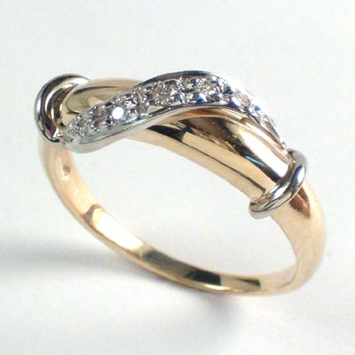 14k Gold Diamond Ring G-VS1.10CT. R414