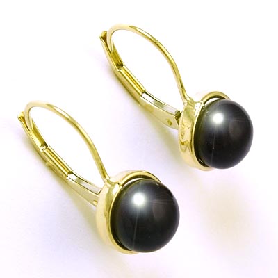 14k Gold Black Onyx Earrings 7mm E407 14k Gold Black Onyx Earrings 7mm E407
