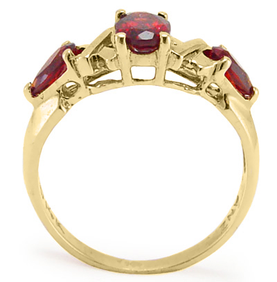 14k Yellow Gold Genuine Garnet Ring 1.35ct. R399