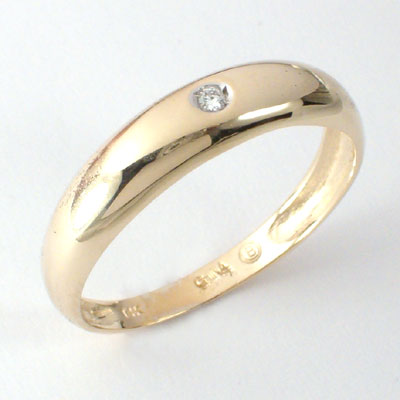 14k Gold Diamond Band R352 14k Gold Diamond Band R352