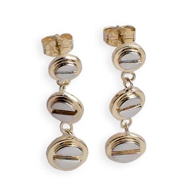 14k Gold Design Earrings E369