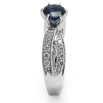 Ceylon Sapphire and Diamond Anniversary Ring 18k R950