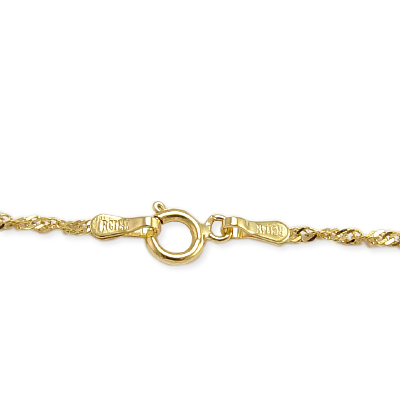 14k Yellow Gold Turquoise Necklace P397