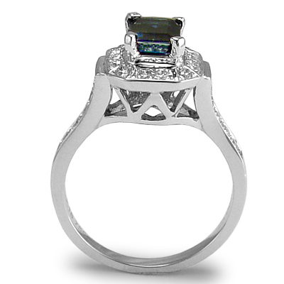 Ceylon Sapphire and Diamond  Ring in 18k R968