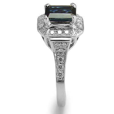 Ceylon Sapphire and Diamond  Ring in 18k R968