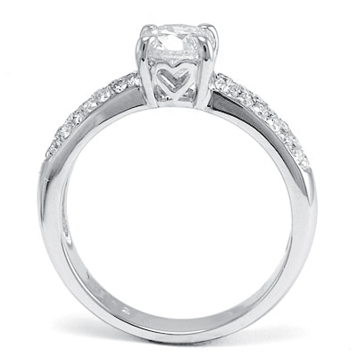 18K White Gold Diamond Ring R1007
