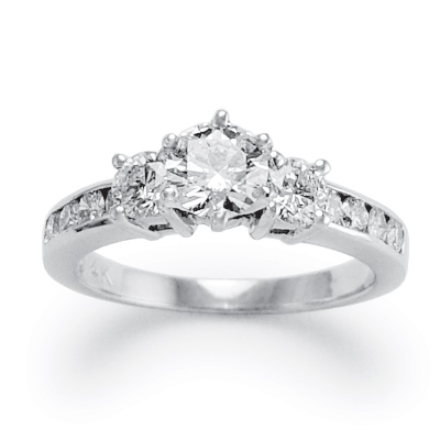 18k Gold Diamond Engagement Ring R1011