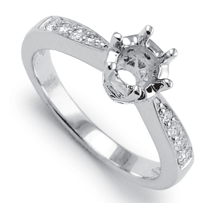 18k White Gold Diamond Setting ring R1020 18k White Gold Diamond Setting ring R1020