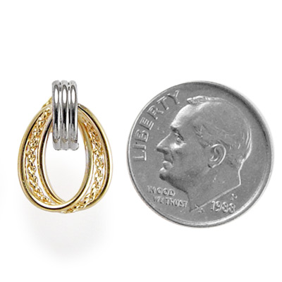 14k Gold Oval Loop Earrings E818 14k Gold Oval Loop Earrings E818