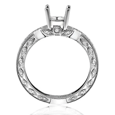18k White Gold Diamond Setting Ring R1035