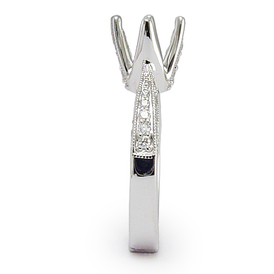 18k White Gold Diamond Setting Ring R1038 18k White Gold Diamond Setting Ring R1038