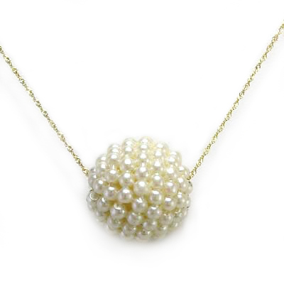 14k Yellow Gold Pearl Pendant #P420