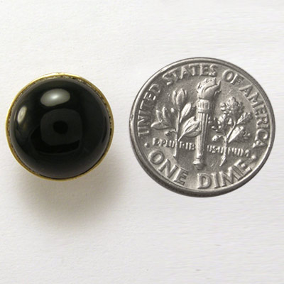 14k Gold Black Onyx Earrings E830