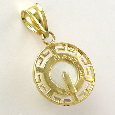 14k Yellow Gold Pendant Genuine Freshwater Pearl p430