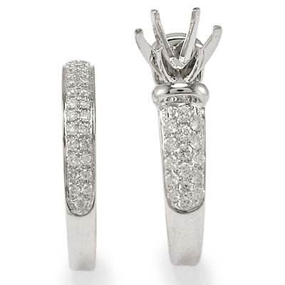 18k Gold Diamond Engagement Ring R1054