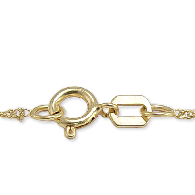 14k Gold White Pearl Charm P464