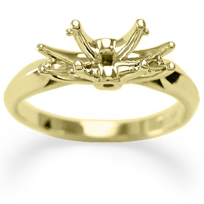 18k Yellow Gold Engagement Setting Ring R1102 18k Yellow Gold Engagement Setting Ring R1102
